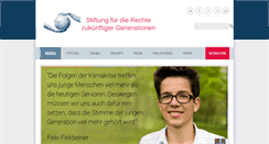Desktop Screenshot of generationengerechtigkeit.info